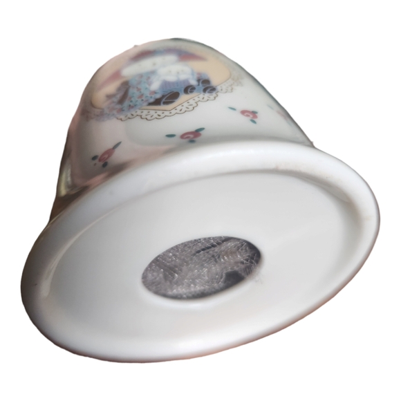 Vintage Cat Mother & Daughter Porcelian Scent Clock Ornament Figurine - Picture 5 of 6